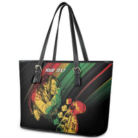 Personalised Reggae Leather Tote Bag Live The Way You Love - Wonder Print Shop