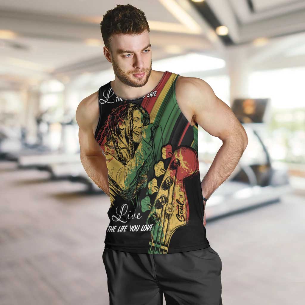 Personalised Reggae Men Tank Top Live The Way You Love - Wonder Print Shop