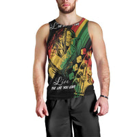 Personalised Reggae Men Tank Top Live The Way You Love - Wonder Print Shop