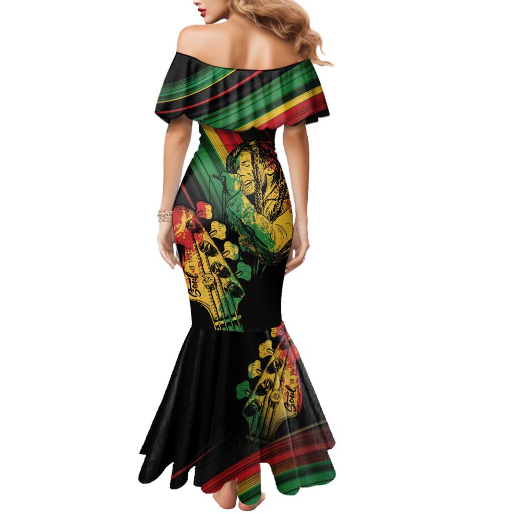 Personalised Reggae Mermaid Dress Live The Way You Love - Wonder Print Shop