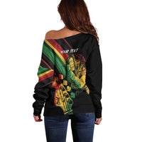 Personalised Reggae Off Shoulder Sweater Live The Way You Love - Wonder Print Shop