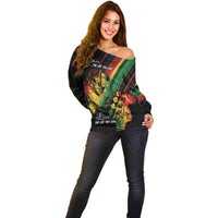 Personalised Reggae Off Shoulder Sweater Live The Way You Love - Wonder Print Shop