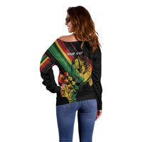 Personalised Reggae Off Shoulder Sweater Live The Way You Love - Wonder Print Shop