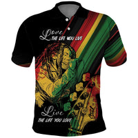 Personalised Reggae Polo Shirt Live The Way You Love - Wonder Print Shop