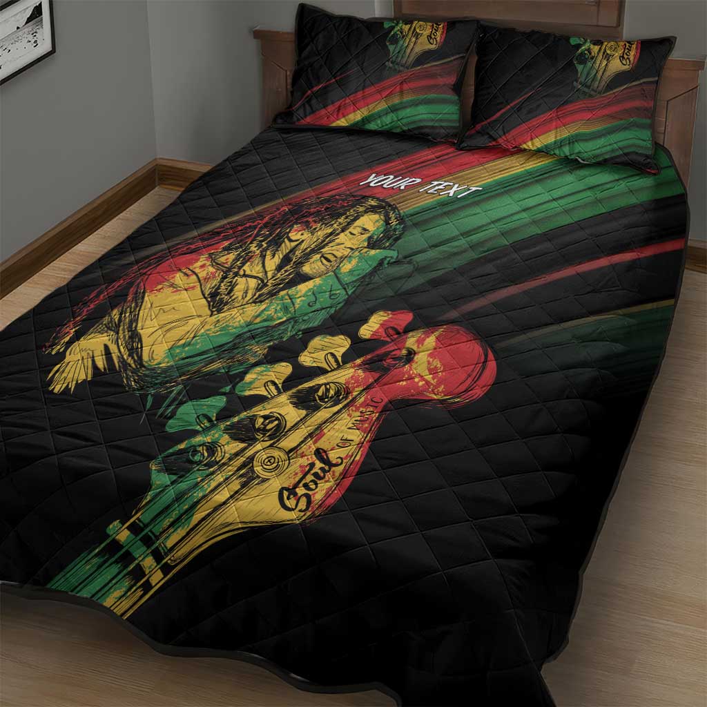 Personalised Reggae Quilt Bed Set Live The Way You Love - Wonder Print Shop