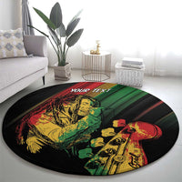 Personalised Reggae Round Carpet Live The Way You Love