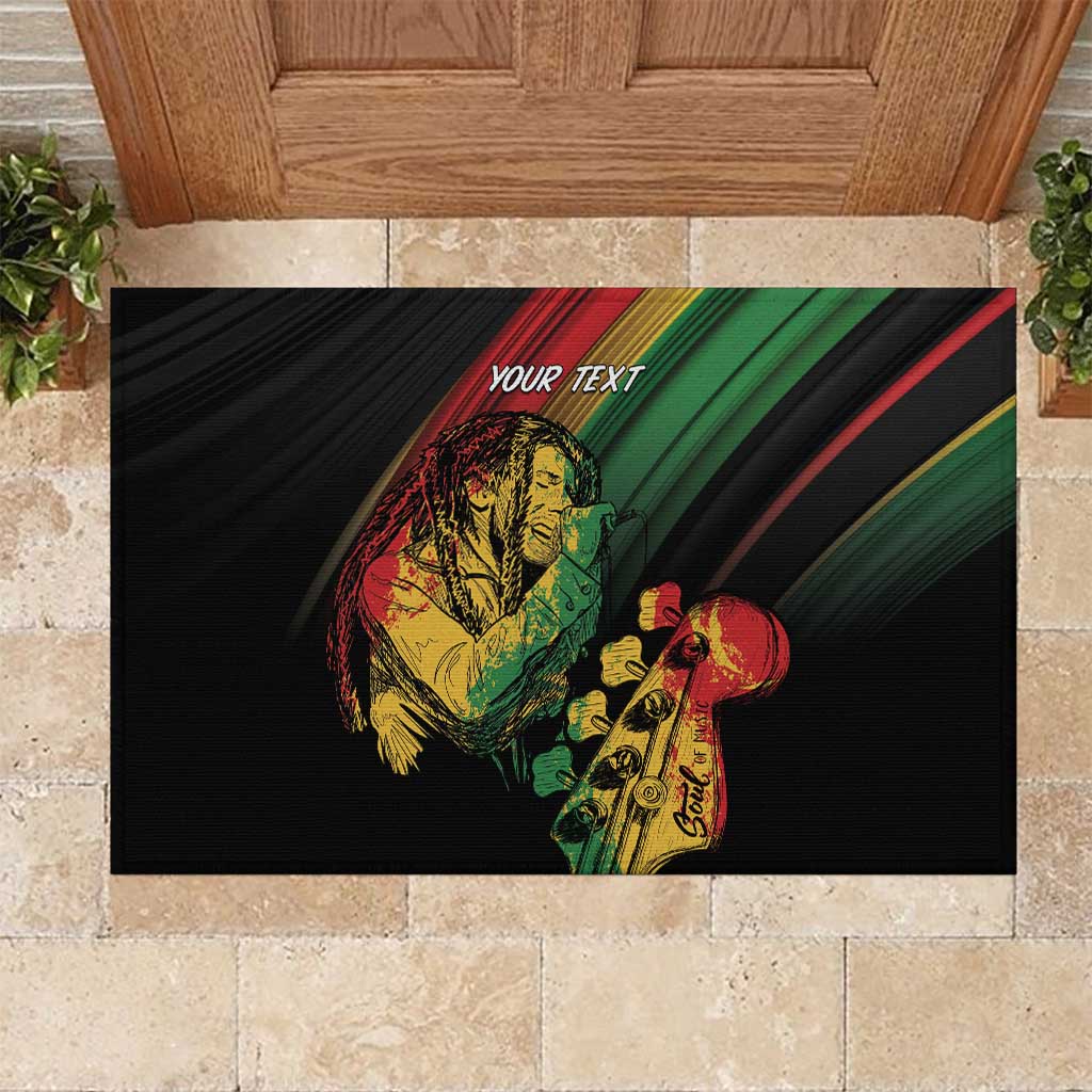 Personalised Reggae Rubber Doormat Live The Way You Love - Wonder Print Shop