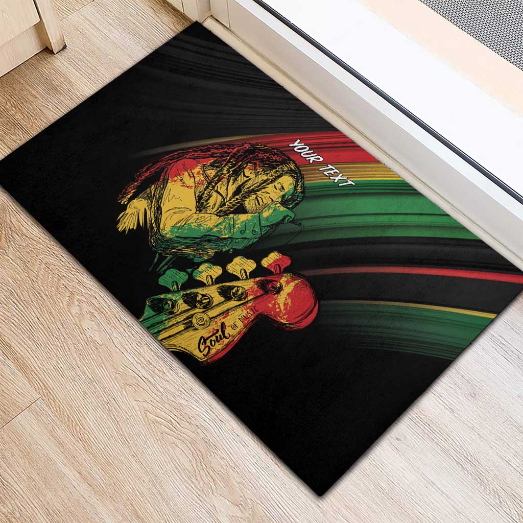 Personalised Reggae Rubber Doormat Live The Way You Love - Wonder Print Shop