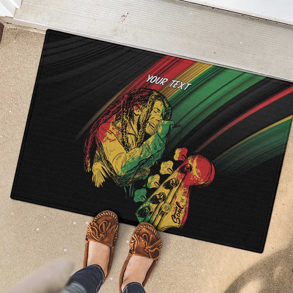 Personalised Reggae Rubber Doormat Live The Way You Love - Wonder Print Shop