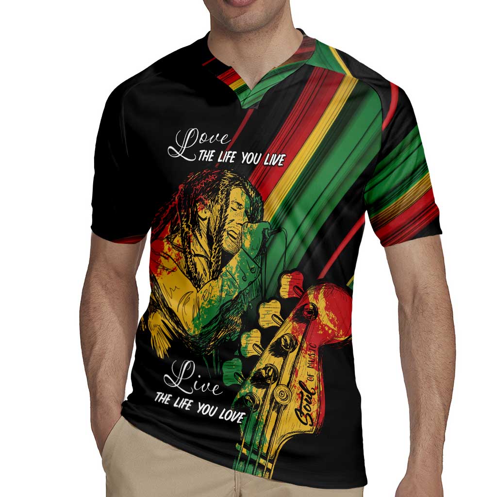 Personalised Reggae Rugby Jersey Live The Way You Love - Wonder Print Shop