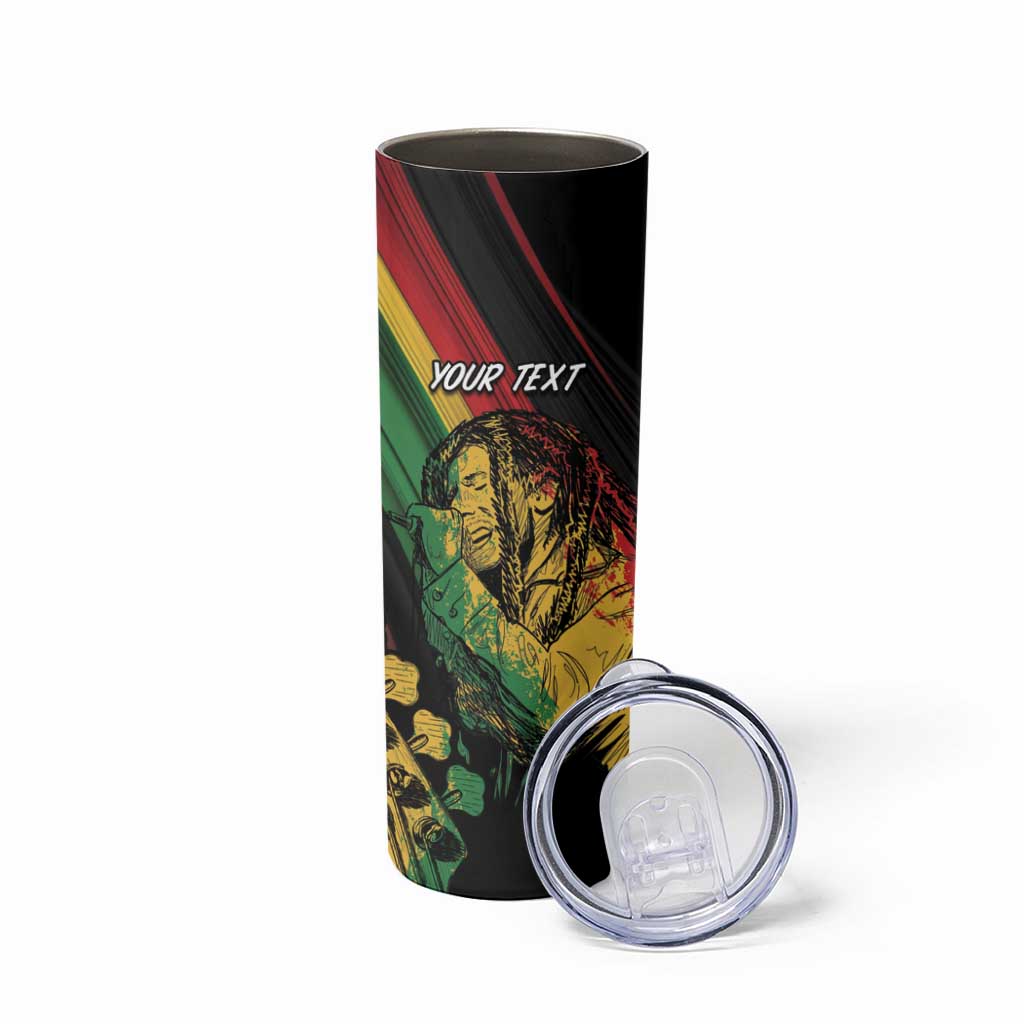 Personalised Reggae Skinny Tumbler Live The Way You Love - Wonder Print Shop