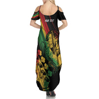 Personalised Reggae Summer Maxi Dress Live The Way You Love - Wonder Print Shop