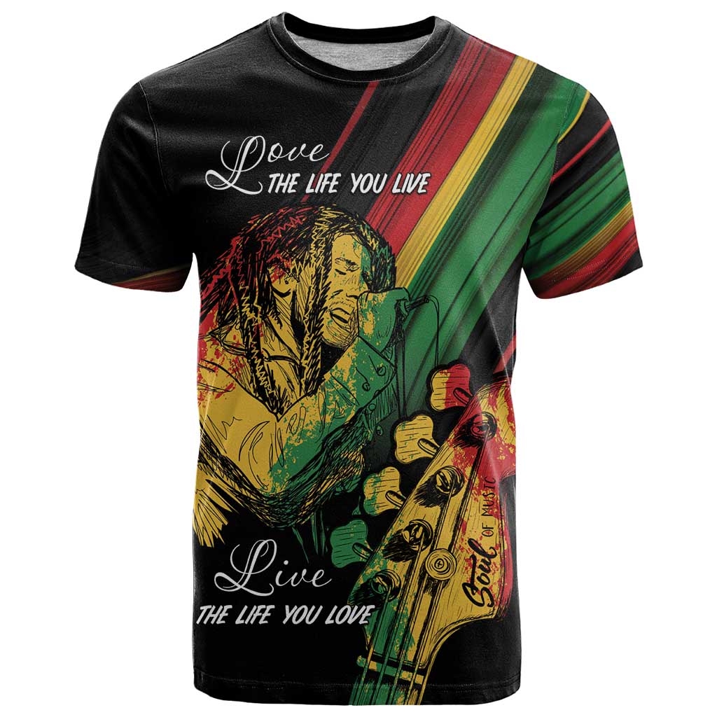 Personalised Reggae T Shirt Live The Way You Love - Wonder Print Shop