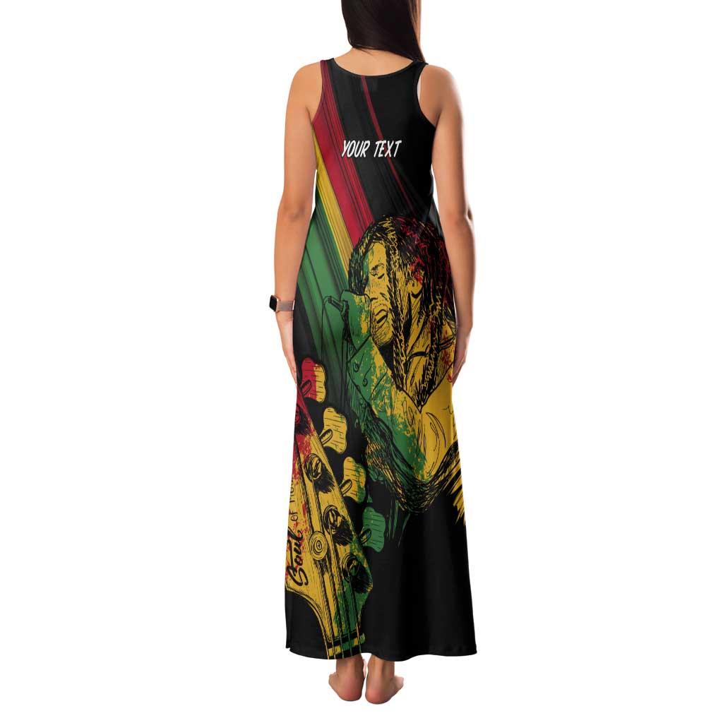 Personalised Reggae Tank Maxi Dress Live The Way You Love - Wonder Print Shop