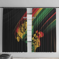 Personalised Reggae Window Curtain Live The Way You Love - Wonder Print Shop