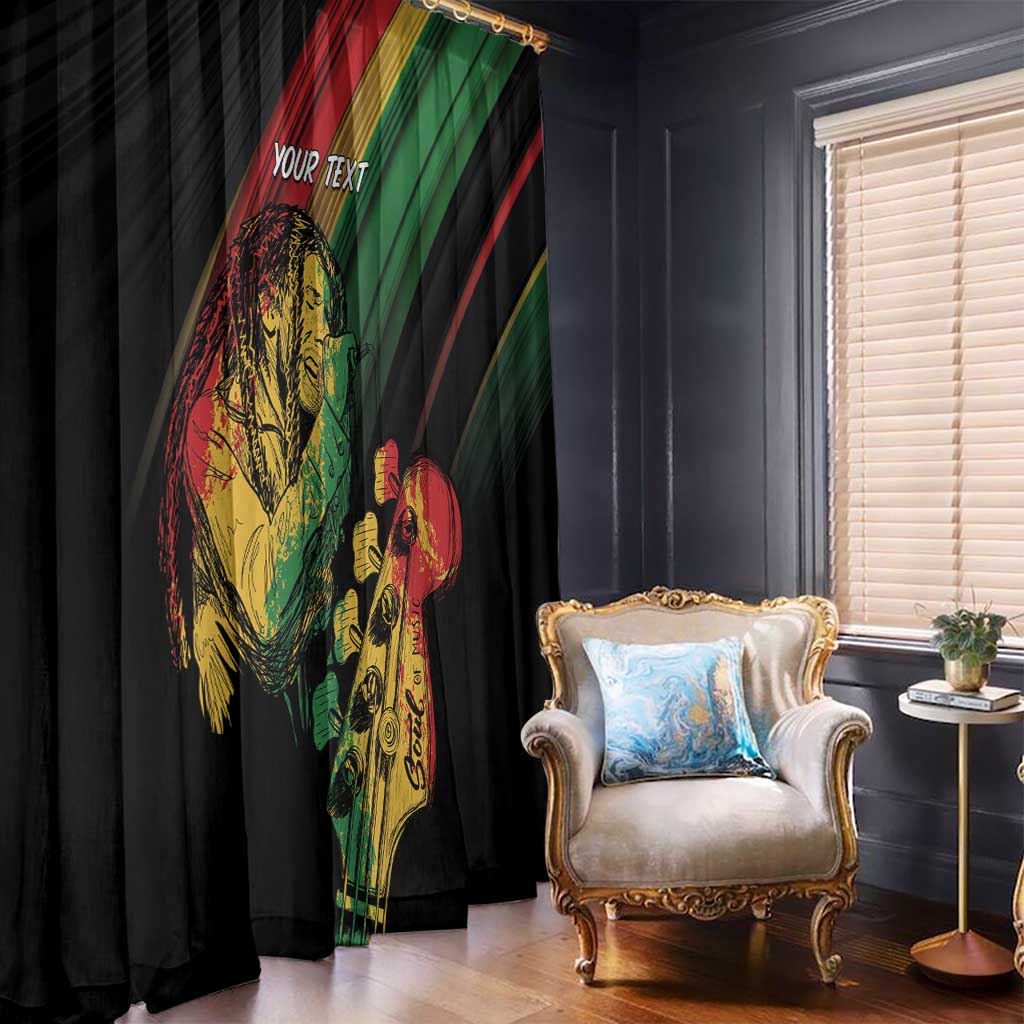 Personalised Reggae Window Curtain Live The Way You Love - Wonder Print Shop