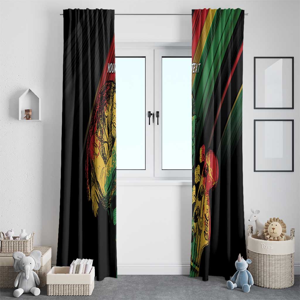 Personalised Reggae Window Curtain Live The Way You Love - Wonder Print Shop