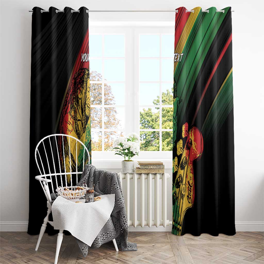 Personalised Reggae Window Curtain Live The Way You Love - Wonder Print Shop