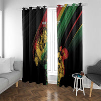 Personalised Reggae Window Curtain Live The Way You Love - Wonder Print Shop