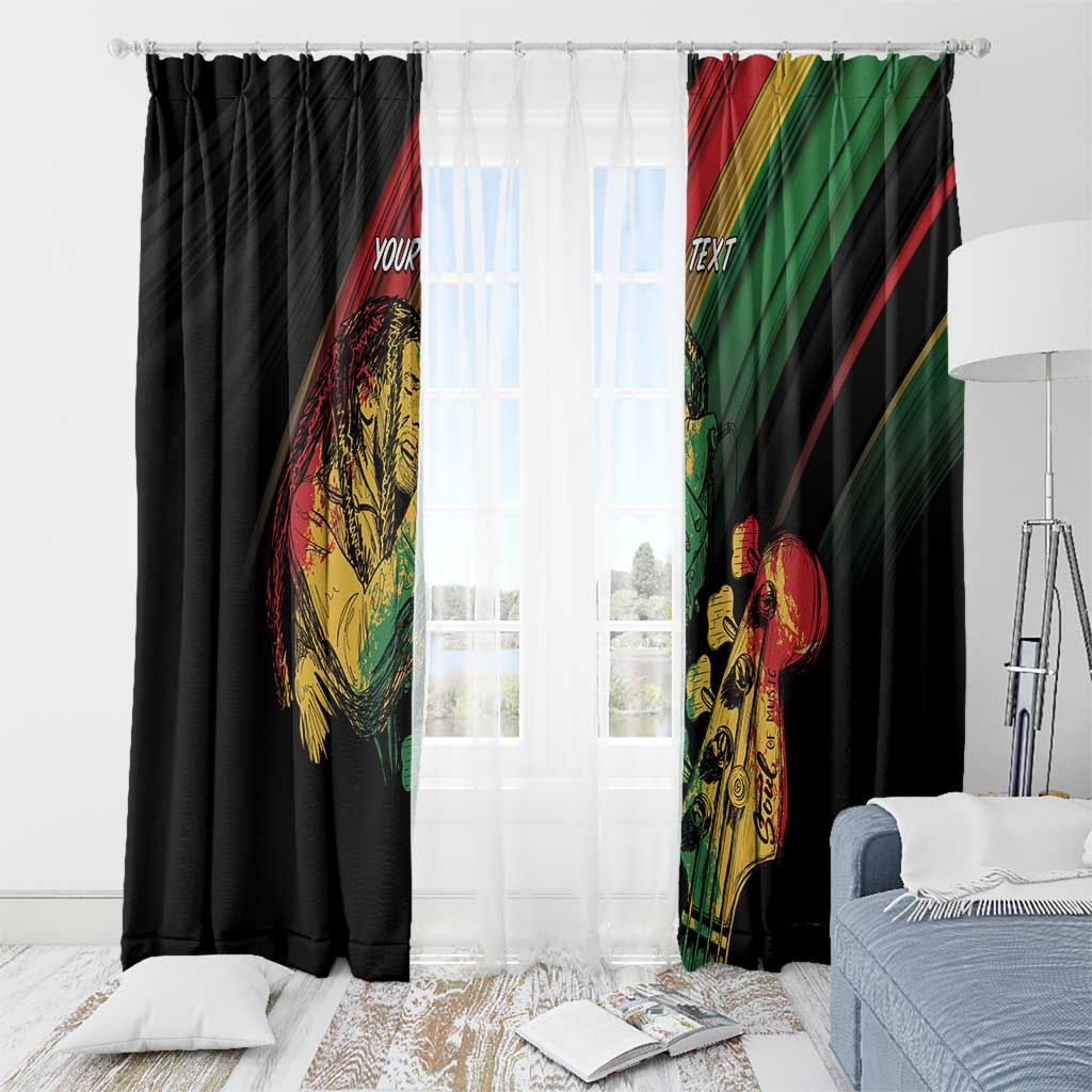 Personalised Reggae Window Curtain Live The Way You Love - Wonder Print Shop