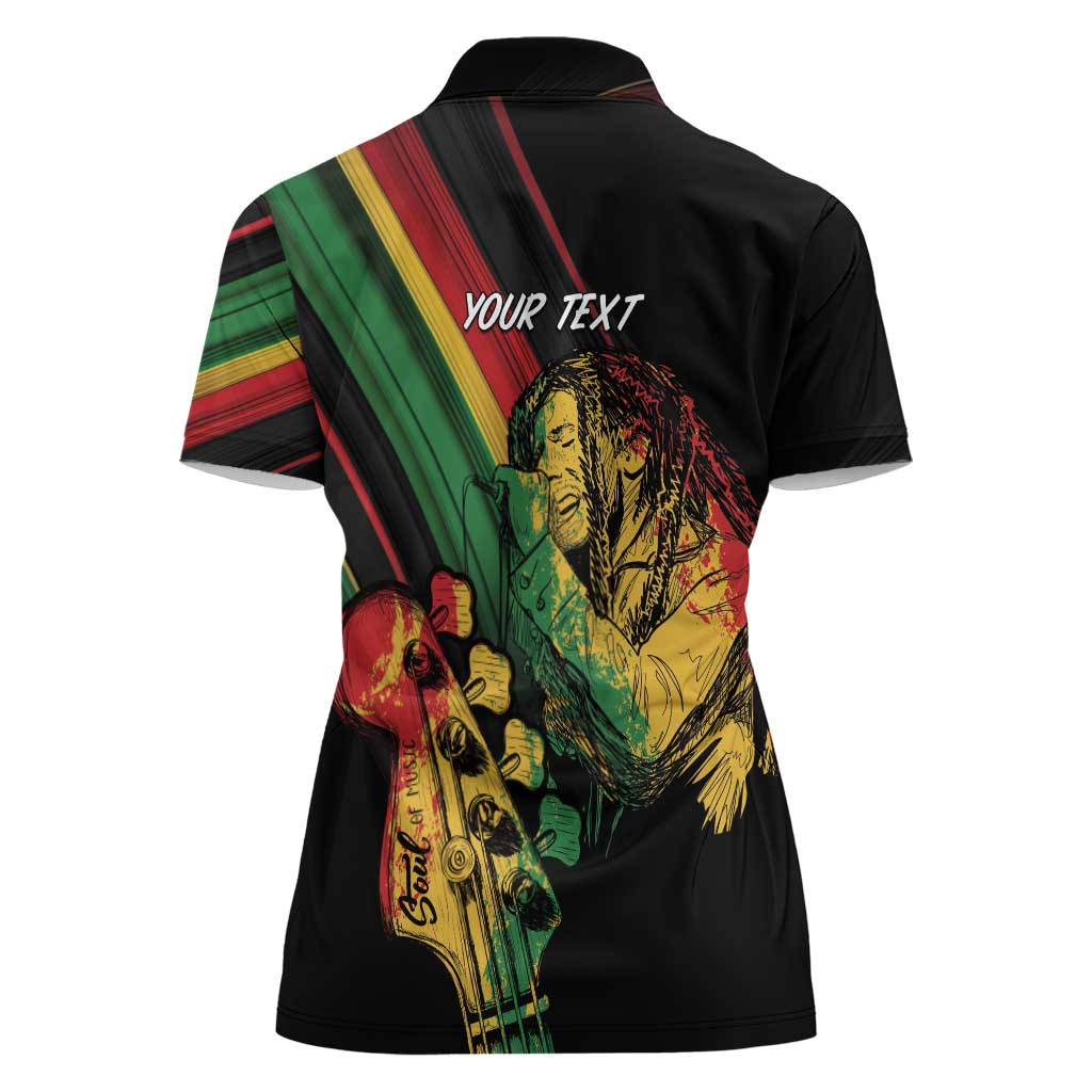 Personalised Reggae Women Polo Shirt Live The Way You Love - Wonder Print Shop