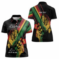 Personalised Reggae Women Polo Shirt Live The Way You Love - Wonder Print Shop