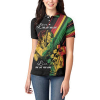 Personalised Reggae Women Polo Shirt Live The Way You Love - Wonder Print Shop