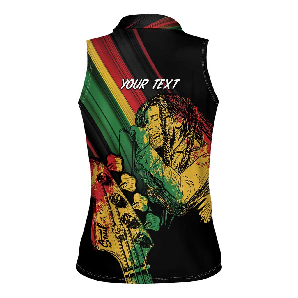 Personalised Reggae Women Sleeveless Polo Shirt Live The Way You Love - Wonder Print Shop