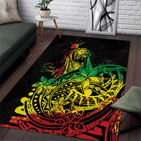 Personalised Reggae Jawaiian Festive Area Rug Mix Polynesian LT7 - Wonder Print Shop