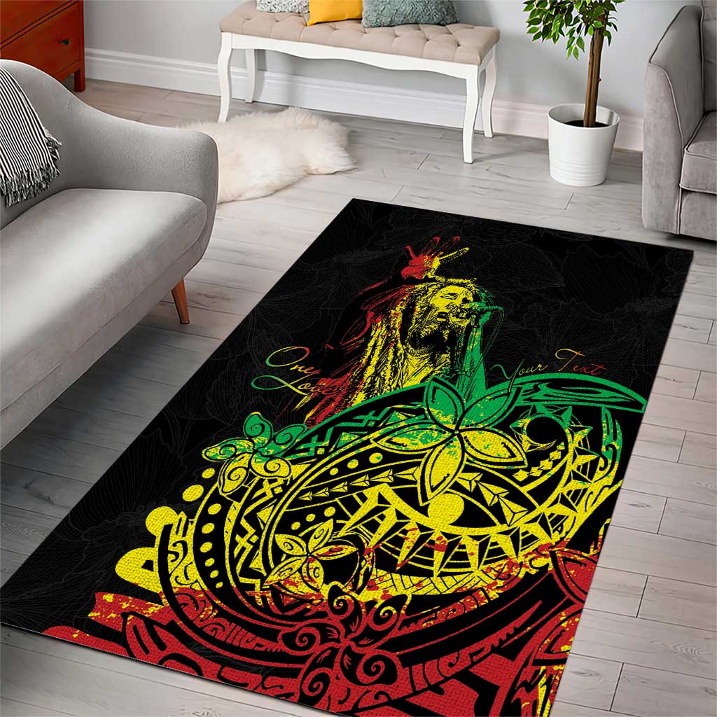 Personalised Reggae Jawaiian Festive Area Rug Mix Polynesian LT7 - Wonder Print Shop