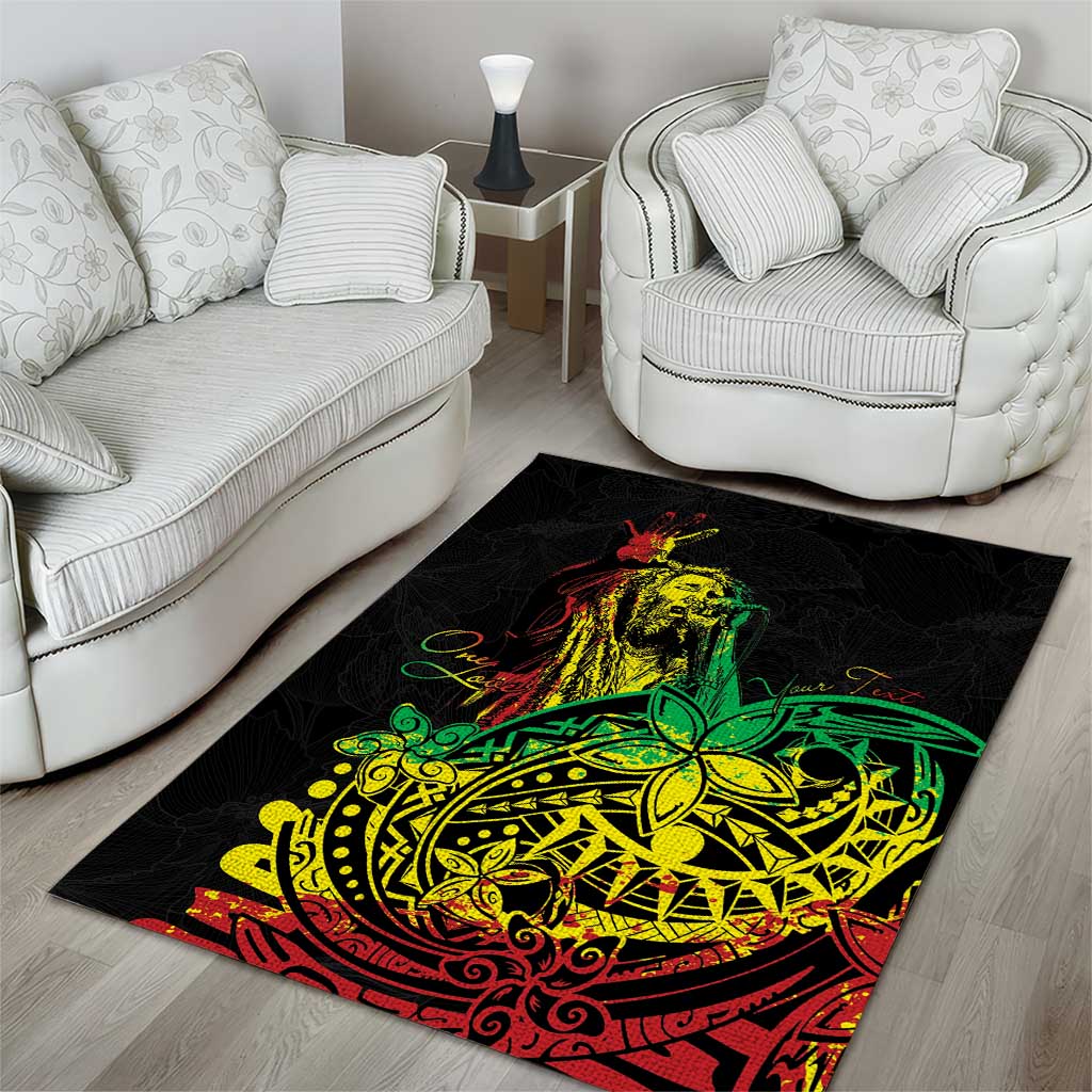 Personalised Reggae Jawaiian Festive Area Rug Mix Polynesian LT7 - Wonder Print Shop