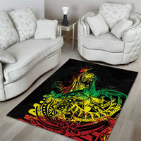 Personalised Reggae Jawaiian Festive Area Rug Mix Polynesian LT7 - Wonder Print Shop