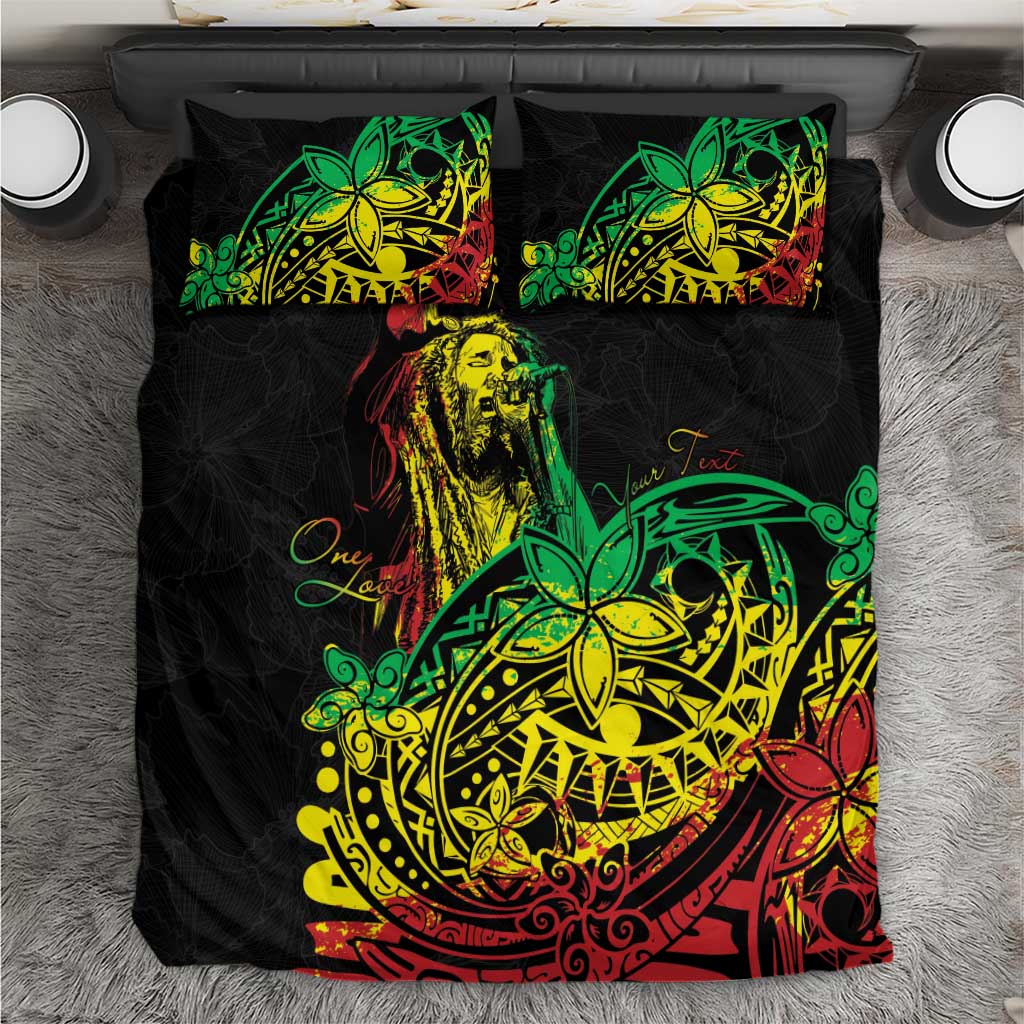 Personalised Reggae Jawaiian Festive Bedding Set Mix Polynesian LT7 - Wonder Print Shop