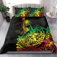 Personalised Reggae Jawaiian Festive Bedding Set Mix Polynesian LT7 - Wonder Print Shop