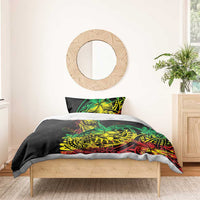 Personalised Reggae Jawaiian Festive Bedding Set Mix Polynesian LT7 - Wonder Print Shop