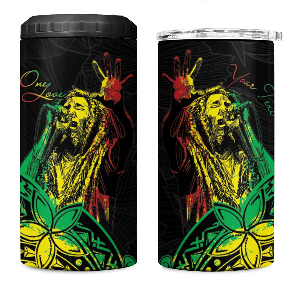 Personalised Reggae Jawaiian Festive 4 in 1 Can Cooler Tumbler Mix Polynesian LT7 - Wonder Print Shop