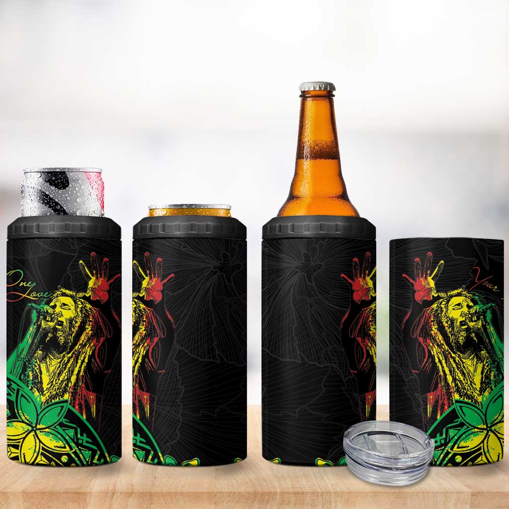 Personalised Reggae Jawaiian Festive 4 in 1 Can Cooler Tumbler Mix Polynesian LT7 - Wonder Print Shop