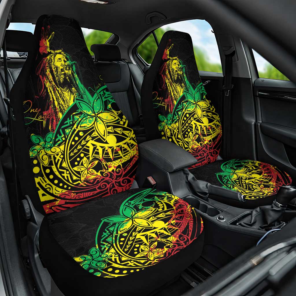 Personalised Reggae Jawaiian Festive Car Seat Cover Mix Polynesian LT7 - Wonder Print Shop