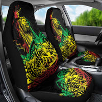 Personalised Reggae Jawaiian Festive Car Seat Cover Mix Polynesian LT7 - Wonder Print Shop