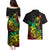 Personalised Reggae Jawaiian Festive Couples Matching Puletasi and Hawaiian Shirt Mix Polynesian LT7 - Wonder Print Shop