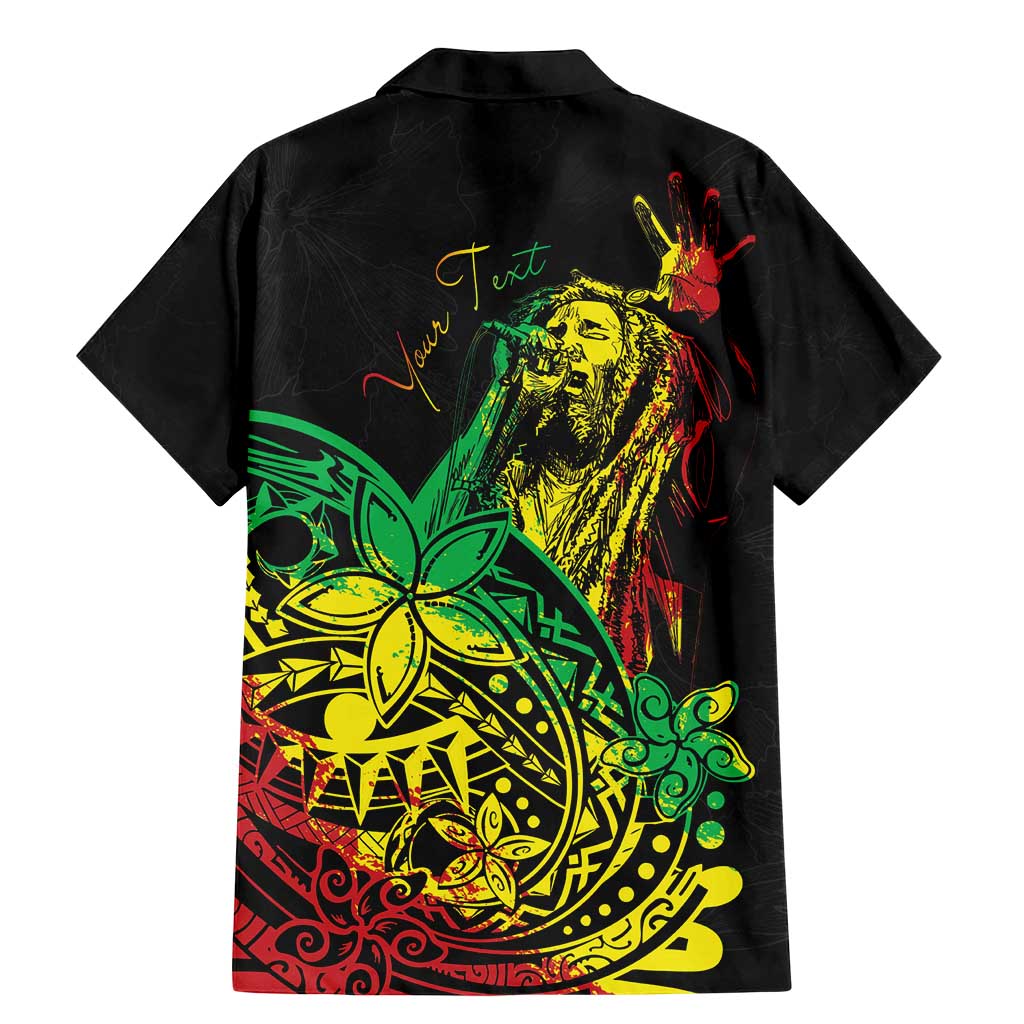 Personalised Reggae Jawaiian Festive Family Matching Mermaid Dress and Hawaiian Shirt Mix Polynesian LT7 - Wonder Print Shop