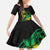 Personalised Reggae Jawaiian Festive Family Matching Off The Shoulder Long Sleeve Dress and Hawaiian Shirt Mix Polynesian - Wonder Print Shop