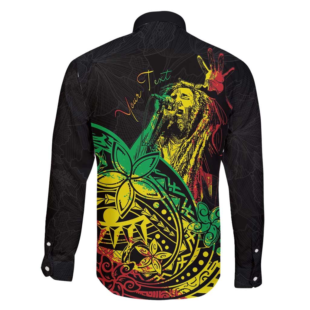 Personalised Reggae Jawaiian Festive Family Matching Puletasi and Hawaiian Shirt Mix Polynesian - Wonder Print Shop