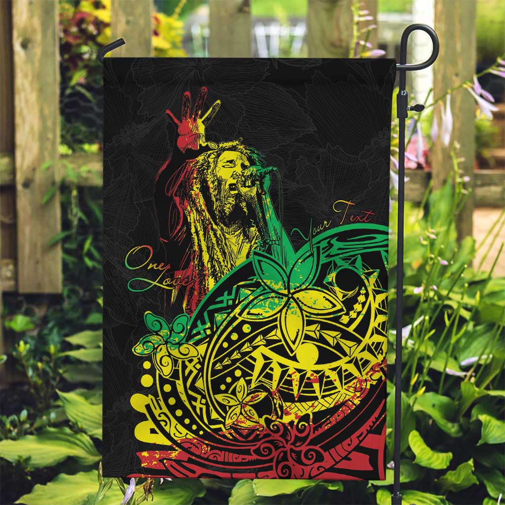 Personalised Reggae Jawaiian Festive Garden Flag Mix Polynesian - Wonder Print Shop