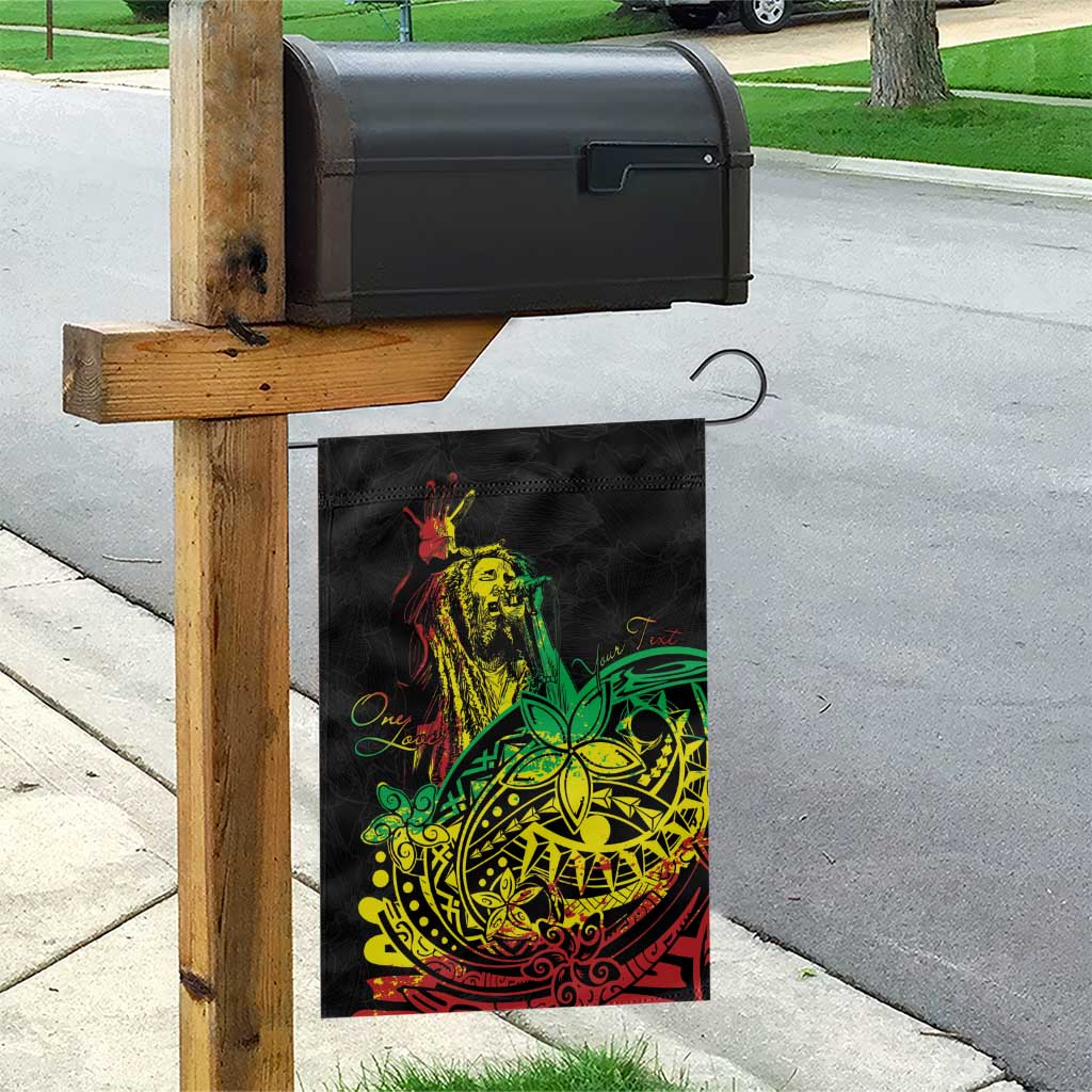 Personalised Reggae Jawaiian Festive Garden Flag Mix Polynesian - Wonder Print Shop