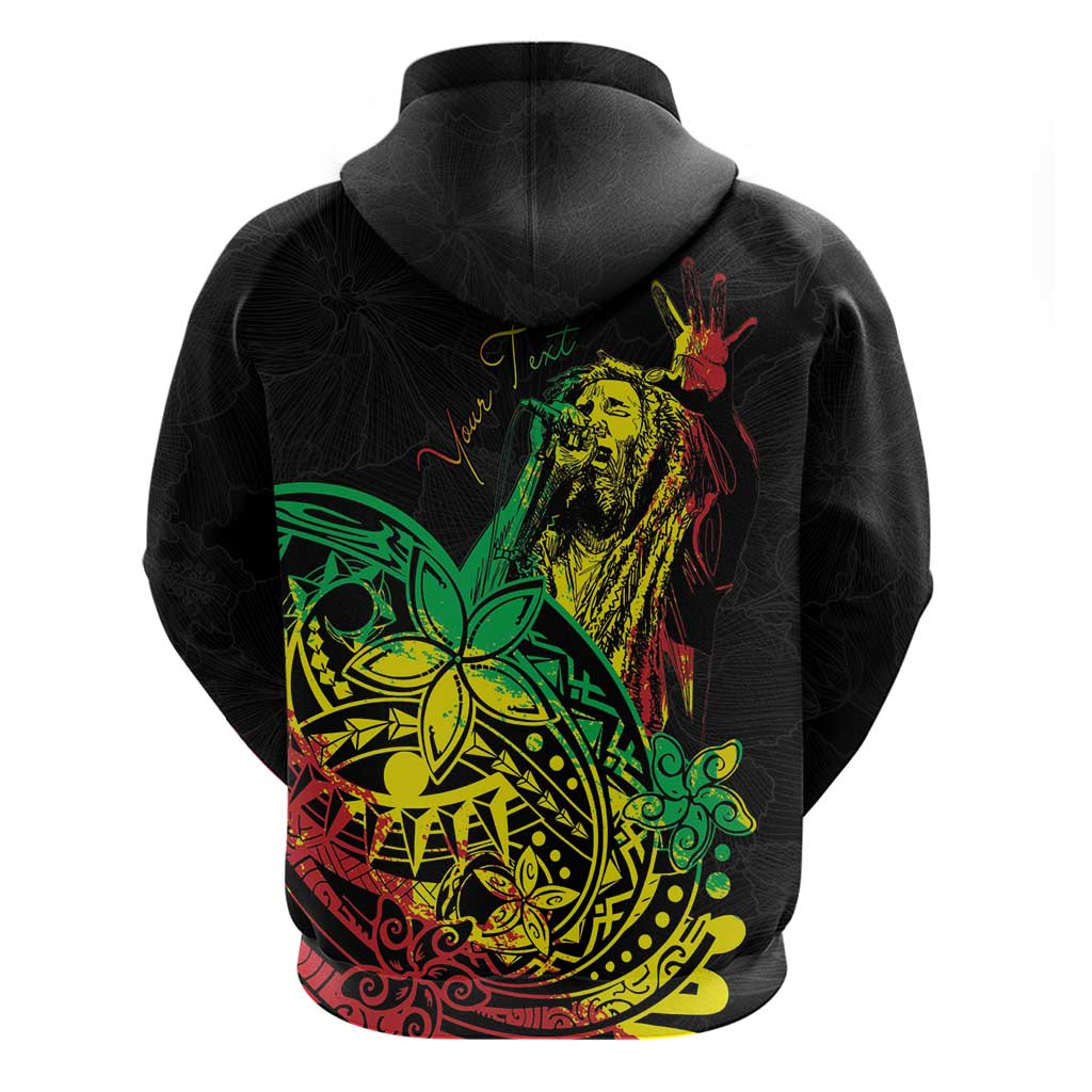 Personalised Reggae Jawaiian Festive Hoodie Mix Polynesian - Wonder Print Shop