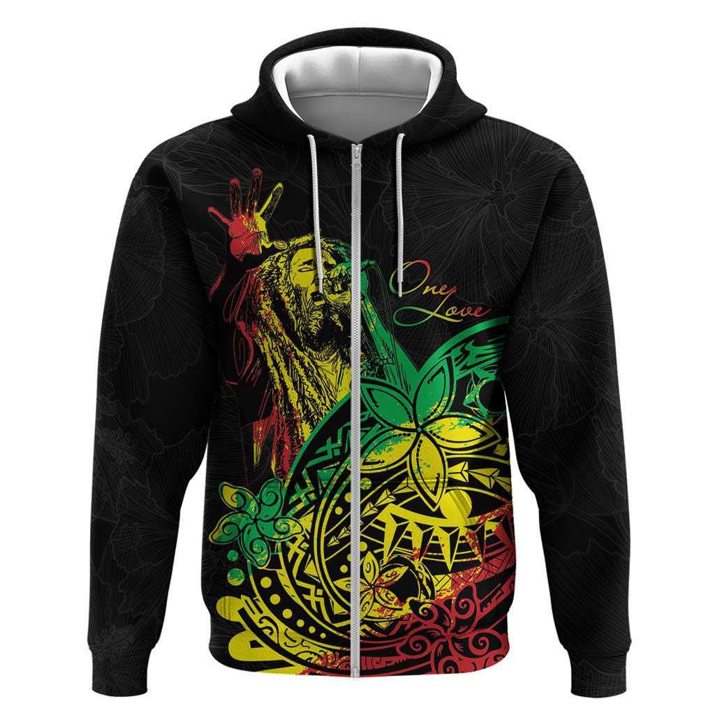 Personalised Reggae Jawaiian Festive Hoodie Mix Polynesian - Wonder Print Shop