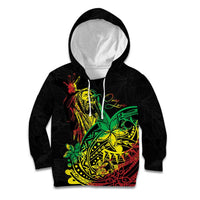 Personalised Reggae Jawaiian Festive Kid Hoodie Mix Polynesian - Wonder Print Shop