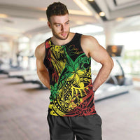 Personalised Reggae Jawaiian Festive Men Tank Top Mix Polynesian - Wonder Print Shop