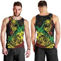 Personalised Reggae Jawaiian Festive Men Tank Top Mix Polynesian - Wonder Print Shop